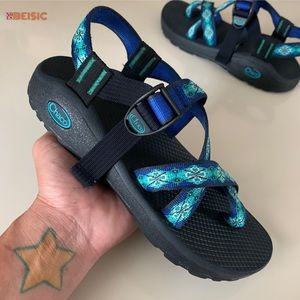 CHACO Z/Cloud 2 Laced Aqua Outdoor Sandals Size 8
